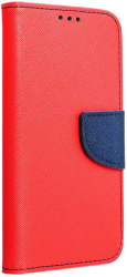 fancy book flip case for huawei y6p red navy photo