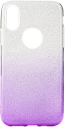 forcell shining back cover case for huawei y6p clear violet photo