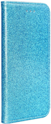 shining book flip case for huawei y6p light blue photo