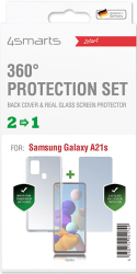 4smarts 360 protection set for samsung galaxy a21s clear photo