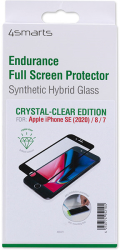 4smarts hybrid glass endurance crystal clear for apple iphone se 2020 8 7 black photo