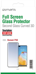 4smarts second glass curved 3d for huawei p40 black photo