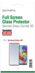 4smarts second glass curved 3d for samsung galaxy a51 black photo