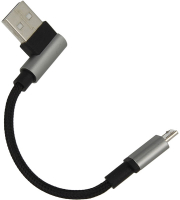 4smarts micro usb charging cable 01m grey black bulk photo