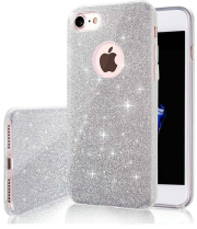 glitter 3in1 back cover case for huawei y6p silver photo