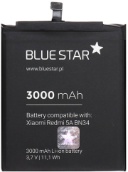 blue star battery for xiaomi redmi 5a bn34 3000 mah li ion photo