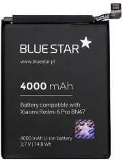blue star battery for xiaomi redmi 6 pro a2 lite bn47 4000 mah li ion photo