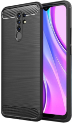 forcell carbon back cover case for xiaomi redmi 9 black photo forcell carbon back cover case for xiaomi redmi 9 black photo
