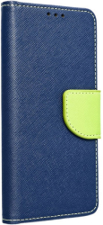 fancy book flip case for xiaomi mi 10 navy lime photo