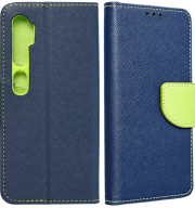 fancy book flip case for xiaomi redmi note 10 navy lime photo