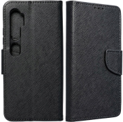 fancy book flip case for xiaomi redmi note 10 black photo