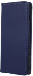 genuine leather flip case smart pro for xiaomi redmi note 8t navy blue photo
