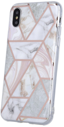 geometric marmur back cover case for xiaomi redmi 9a pink photo