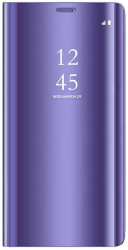 smart clear view flip case for xiaomi redmi 9 violet photo