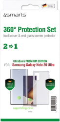 4smarts 360 protection set premium ultrasonix for samsung galaxy note 20 ultra black photo