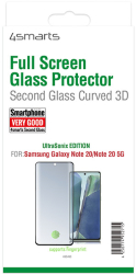 4smarts second glass curved 3d ultrasonix for samsung galaxy note 20 note 20 5g black photo