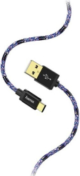 hama 183209 sporty charging data cable usb type c 15 m blue pink photo