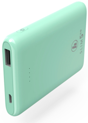 hama 188314 201665 slim 5hd power pack 5000 mah mint green photo