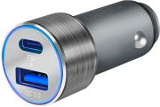 logilink pa0252 usb car charger 1x usb c pd 1x usb a qc 36w photo