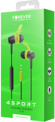 forever sp 100 wired earphones 4sport green photo