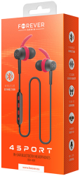 forever bsh 400 bluetooth earphones 4sport red photo