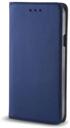 smart magnet flip case for motorola one fusion plus navy blue photo