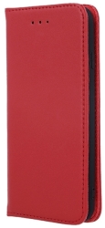 genuine leather flip case smart pro for xiaomi redmi 9 maroon photo