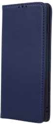 genuine leather flip case smart pro for samsung a51 navy blue photo