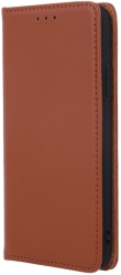 genuine leather flip case smart pro for samsung a41 brown photo