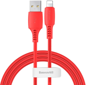 baseus colourful cable usb for ip 24a 12m red photo