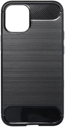 forcell carbon back cover case for iphone 12 12 pro black photo