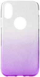 forcell shining back cover case for huawei y5p clear violet photo