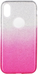 forcell shining back cover case for huawei y5p clear pink photo