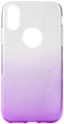 forcell shining back cover case for samsung galaxy a21s clear violet photo