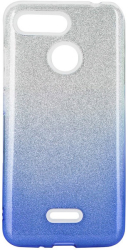 forcell shining back cover case for huawei psmart 2020 clear blue photo