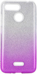 forcell shining back cover case for huawei psmart 2020 clear pink photo