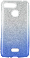 forcell shining back cover case for samsung galaxy m31 clear blue photo