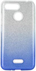 forcell shining back cover case for samsung galaxy m31 clear blue photo