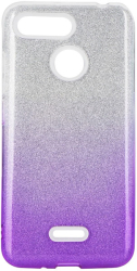 forcell shining back cover case for xiaomi redmi 9 clear violet photo