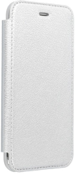 forcell electro book flip case for samsung a41 silver photo