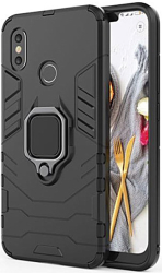 defender armor back cover case stand for iphone 12 pro max 67 black photo