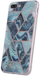geometric marmur back cover case for iphone 12 mini 54 dark blue photo