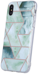 geometric marmur back cover case for iphone 12 pro max 67 green photo