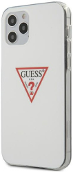 guess iphone 12 iphone 12 pro 61 guhcp12mpcuctlwh white hard back cover case triangle collection photo
