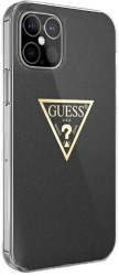 guess iphone 12 mini 54 guhcp12spcumptbk black hard back cover case metallic collection photo