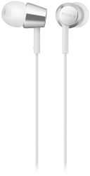 sony mdr ex155apw stereo headset white photo