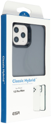 esr classic hybrid case with tempered glass for iphone 12 pro max black photo