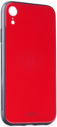 glass back cover case for iphone 12 12 pro red photo