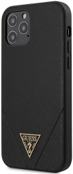 guess original faceplate back cover case guhcp12lvsatmlbk iphone 12 pro max black photo