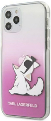 karl lagerfeld original faceplate back cover case klhcp12lcfnrcpi iphone 12 pro max pink photo
